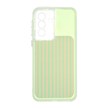 قاب مستطیلی Stripe لنز شفاف Samsung Galaxy A37 - سبز