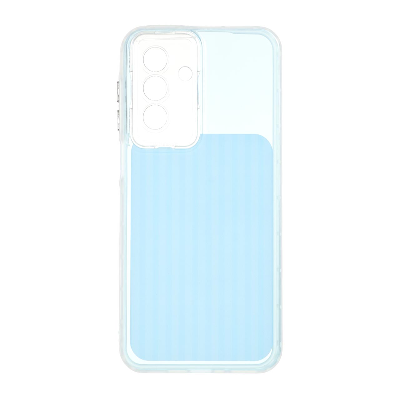 قاب مستطیلی Stripe لنز شفاف Samsung Galaxy A17 / A26 - آبی