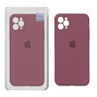 قاب سیلیکونی پاک کنی اورجینال Master Quality مدل Apple iPhone 11 Pro Max - زرشکی (پک دار)