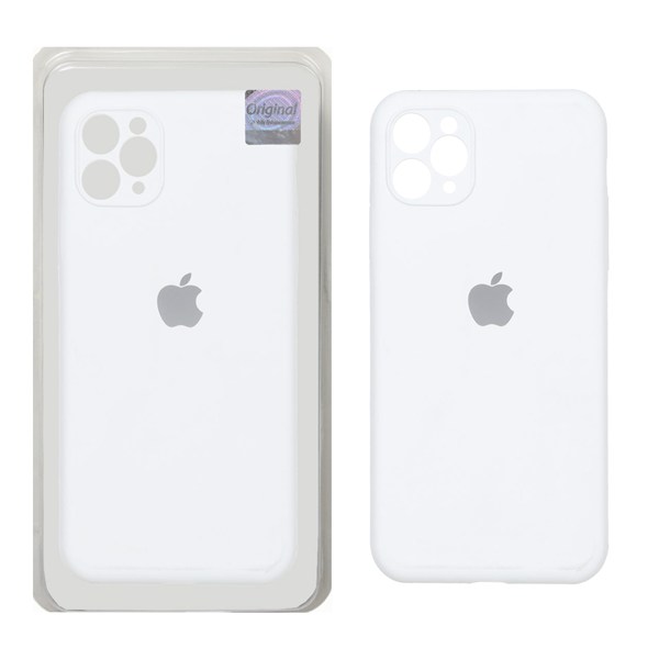 قاب سیلیکونی پاک کنی اورجینال Master Quality مدل Apple iPhone 11 Pro Max - سفید (پک دار)