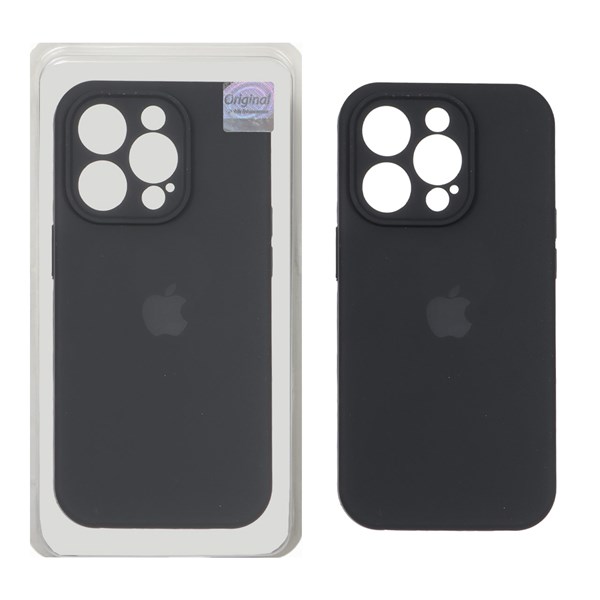 قاب سیلیکونی پاک کنی اورجینال Master Quality مدل Apple iPhone 14 Pro - مشکی (پک دار)