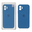 قاب سیلیکونی پاک کنی اورجینال Master Quality مدل Apple iPhone 12 - آبی کاربنی (پک دار)