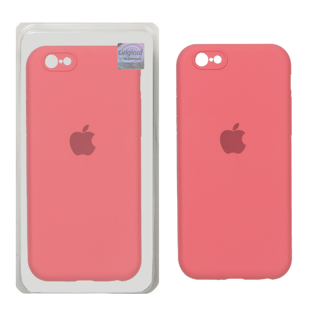 قاب سیلیکونی پاک کنی اورجینال Master Quality مدل Apple iPhone 6 / iPhone 6s - هلویی (پک دار)