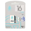 Queen tech microSDXC & adapter U3 Class 10 433X -65MB/s-16GB (گارانتی آی تین) مشکی سفید