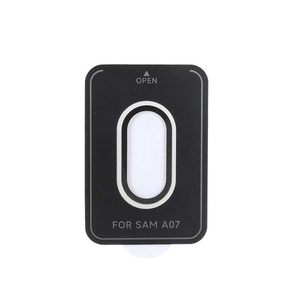محافظ لنز رینگی اورجینال Full Cover شابلون دار Samsung Galaxy A07 - نقره ای