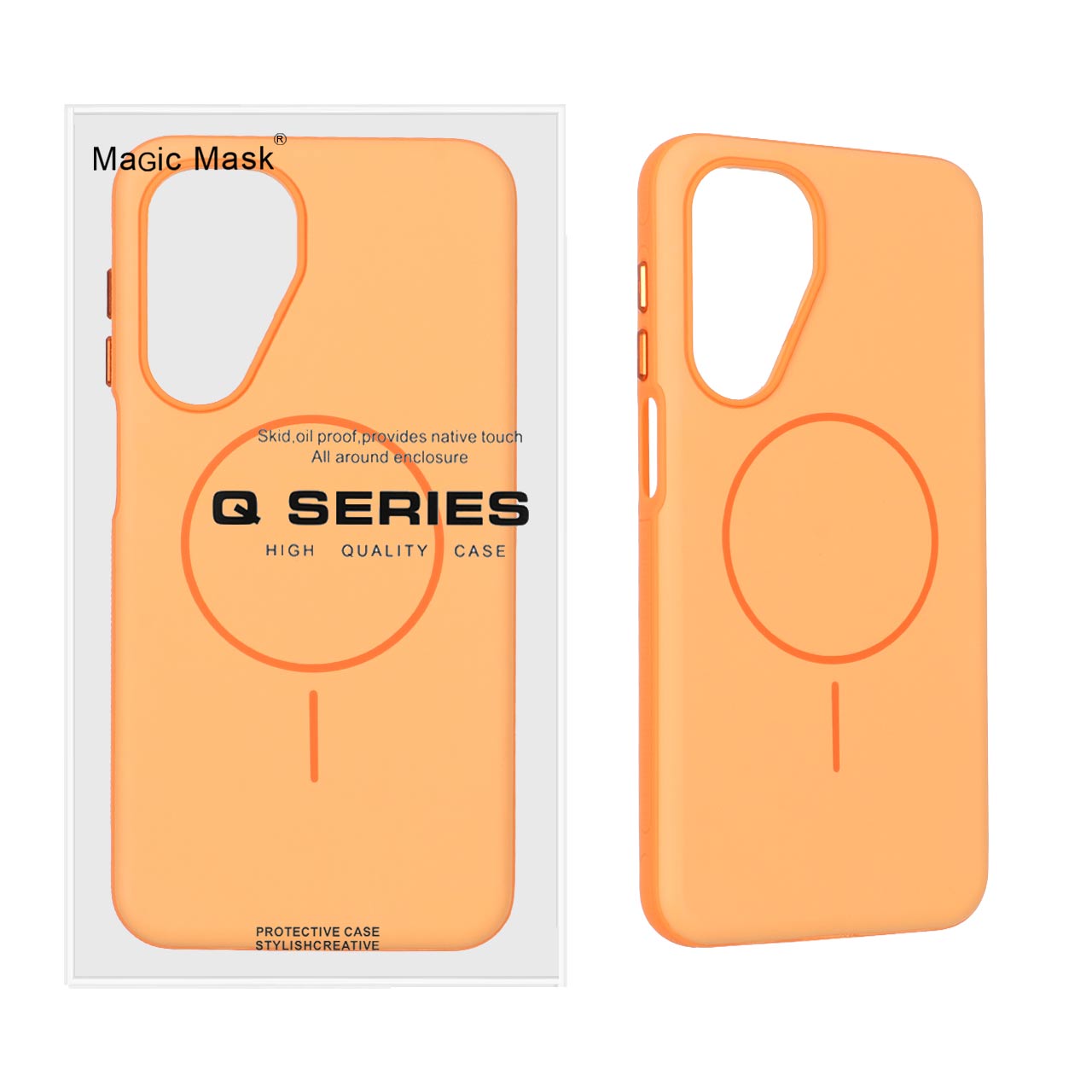 قاب Defender Shield پشت سخت Magsafe مدل Samsung Galaxy A17 / A26 - نارنجی (پک دار)