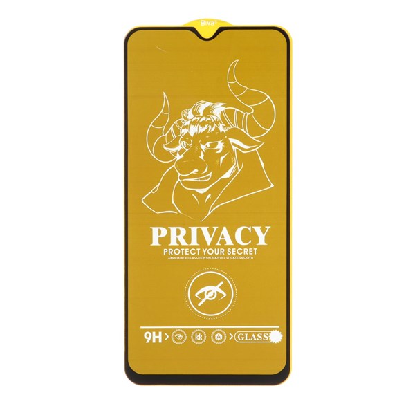 محافظ صفحه نمایش شیشه ای Full Cover Privacy Biva مدل Xiaomi Redmi Note 8 Pro / Poco M3 / Redmi 9T / Note 9 4G