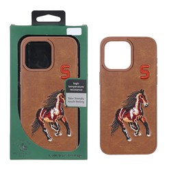 قاب چرمی Santa Barbara Polo مدل Apple iPhone 15 Pro Max - طرح 320 (پک دار)