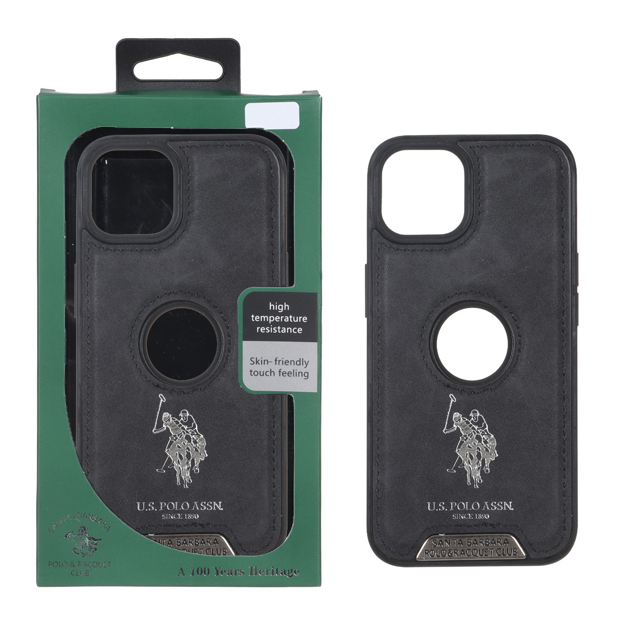 قاب اورجینال US Polo Assn جیر Apple iPhone 13 / iPhone 14 - مشکی (پک دار)