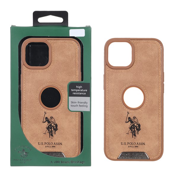 قاب اورجینال US Polo Assn جیر Apple iPhone 13 / iPhone 14 - صحرایی (پک دار)