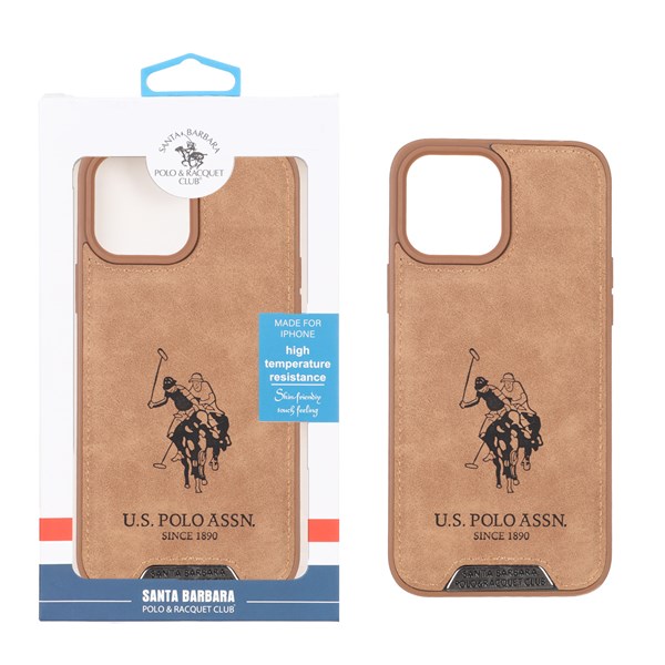قاب اورجینال US Polo Assn جیر Apple iPhone 13 Pro Max - صحرایی (پک دار)