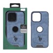 قاب اورجینال US Polo Assn جیر Apple iPhone 15 Pro Max - آبی (پک دار)