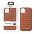 قاب اورجینال HDD چرم پافری طرح دوخت Apple iPhone 11 - کاراملی (پک دار)
