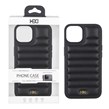 قاب اورجینال HDD چرم پافری طرح دوخت Apple iPhone 13 / iPhone 14 - مشکی (پک دار)