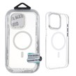 قاب اورجینال VIVA MADRID پشت سخت MagSafe لنز نگین دار Apple iPhone 15 Pro Max - سفید (پک دار)