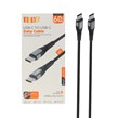 کابل شارژ فست pqbd Type-C To Type-C مدل PQ-C06CC 60W - مشکی