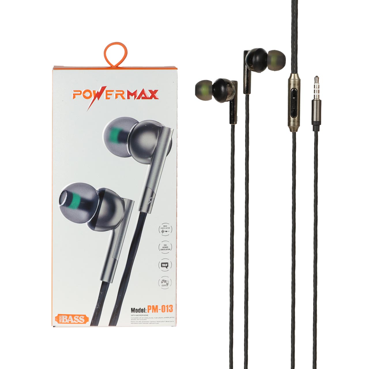 هندزفری باسیم Power Max مدل PM-013 - مشکی