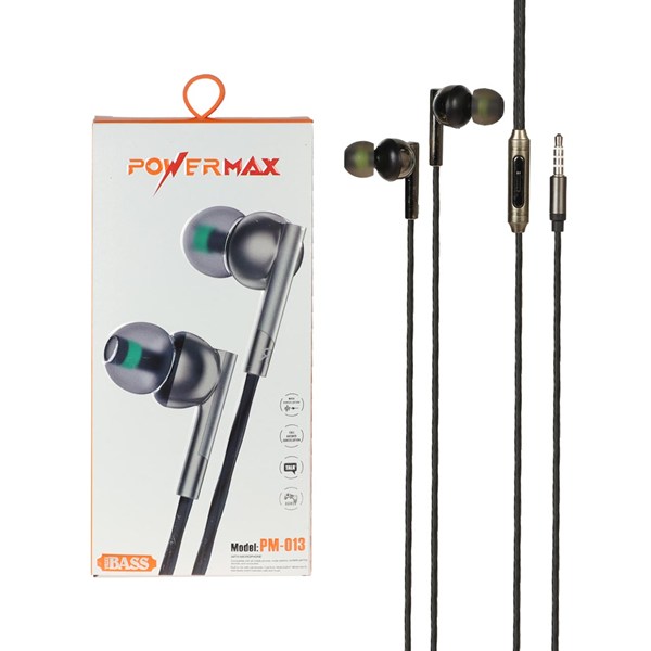 هندزفری باسیم Power Max مدل PM-013 - مشکی