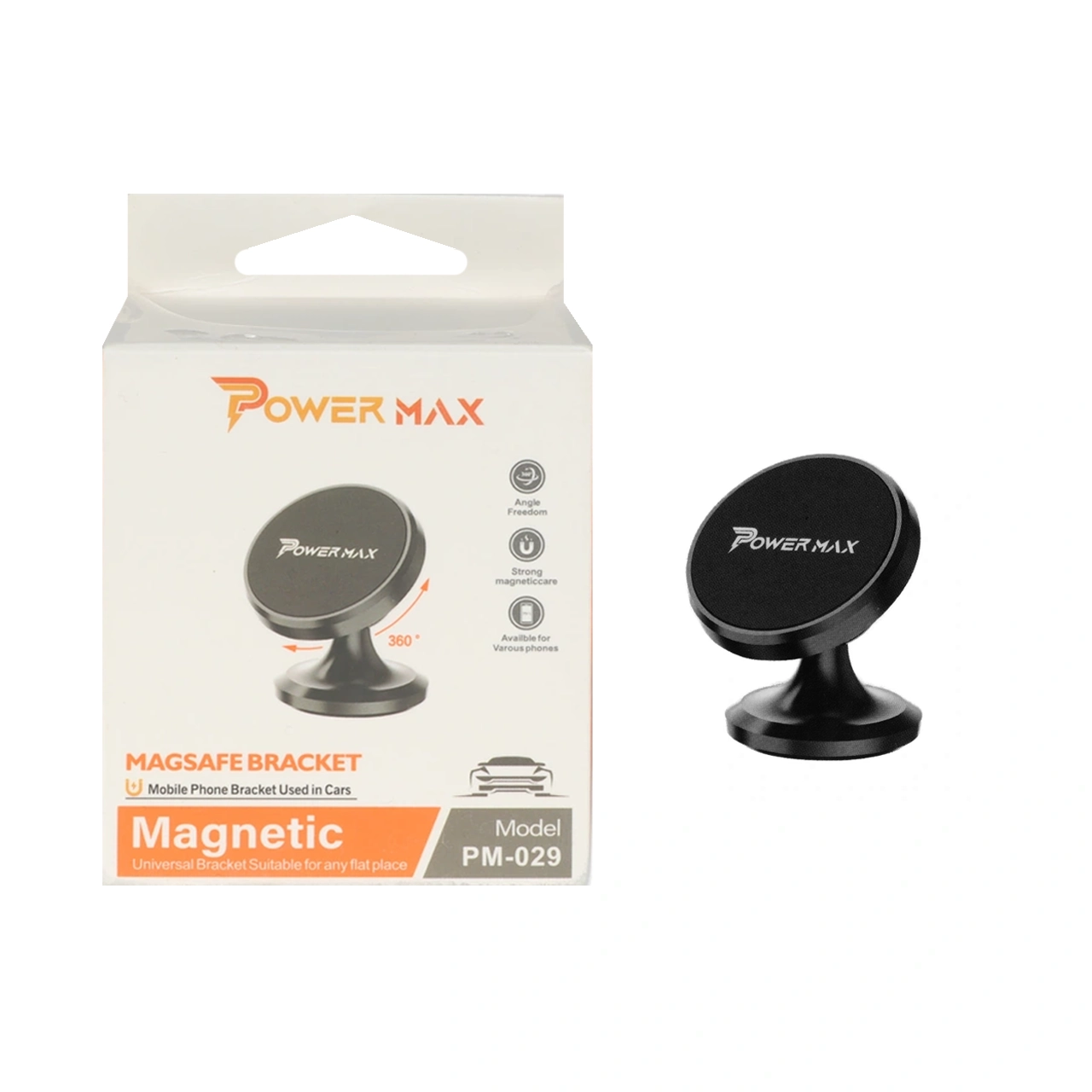 هولدر مگنتی گوشی موبایل Power Max مدل PM-029 - مشکی