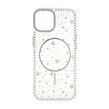 قاب Star شفاف طرح مگ سیف نگین دار Apple iPhone 13 / iPhone 14 - نقره ای