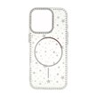 قاب Star شفاف طرح مگ سیف نگین دار Apple iPhone 16 Pro - نقره ای