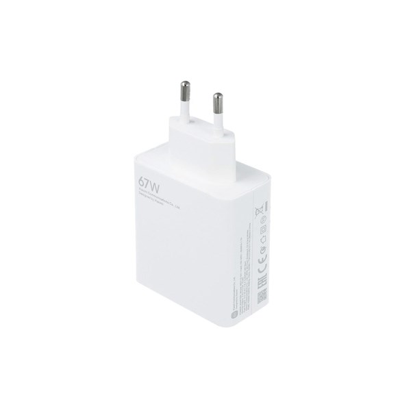 شارژر دیواری فست تک پورت Xiaomi مدل MDY-12-EH 67W - سفید - اصل چین