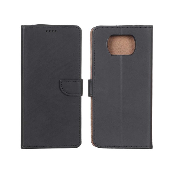 کیف چرمی موبایل مگنتی Xiaomi Poco X3 / Poco X3 Pro / Poco X3 NFC - مشکی