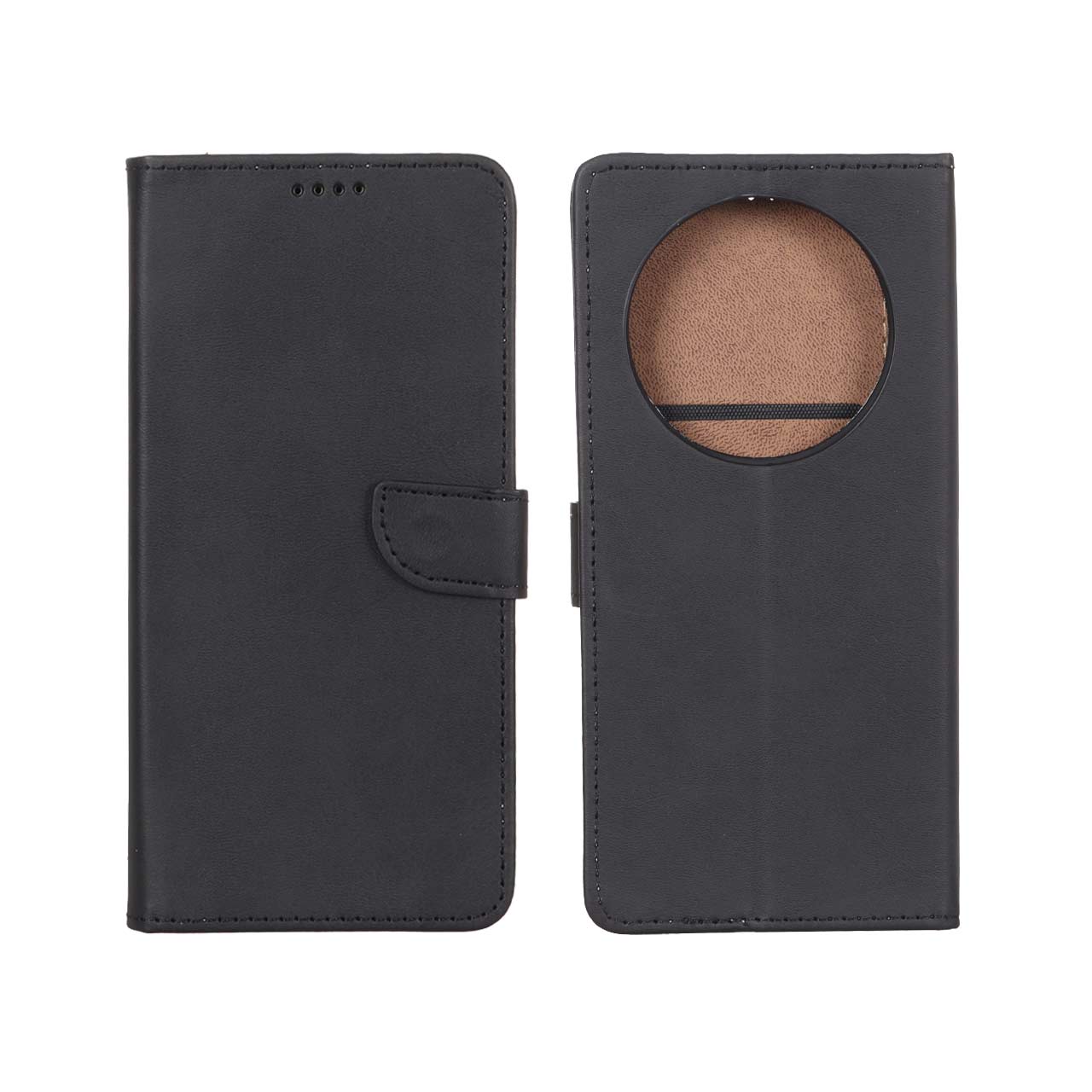 کیف چرمی موبایل مگنتی Xiaomi Redmi A3 / A3x / Poco C61 - مشکی