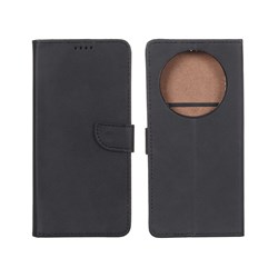 کیف چرمی موبایل مگنتی Xiaomi Redmi A3 / A3x / Poco C61 - مشکی