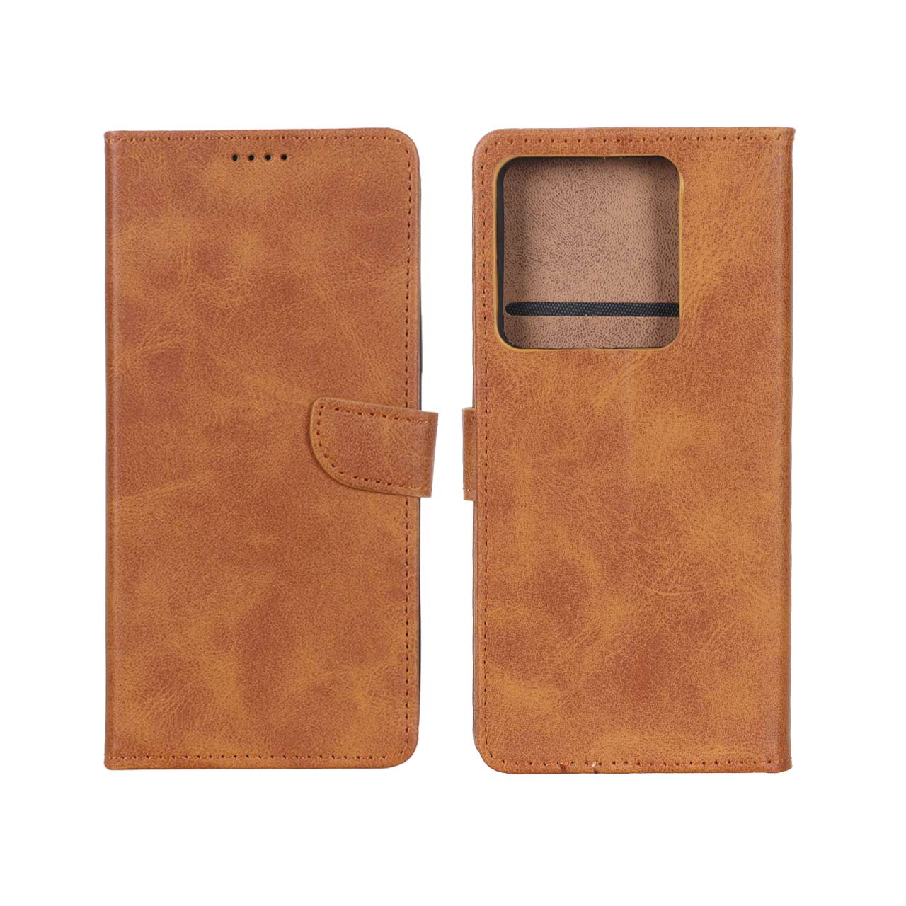 کیف چرمی موبایل مگنتی Xiaomi Redmi Note 13 Pro 5G / Poco X6 5G - عسلی