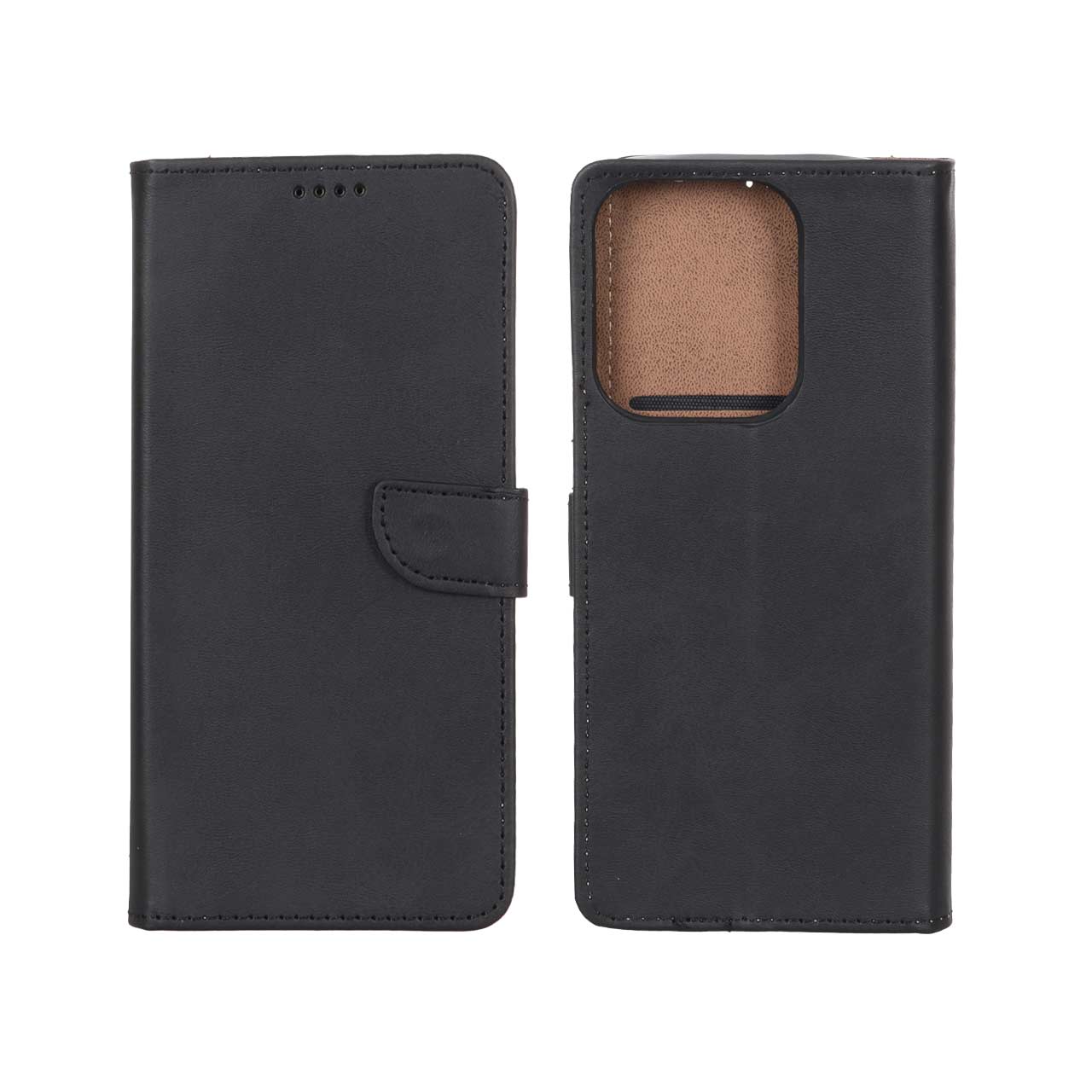 کیف چرمی موبایل مگنتی Xiaomi Redmi 13X / Redmi 13 4G / Poco M6 4G - مشکی