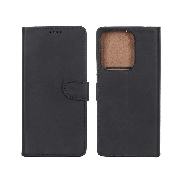 کیف چرمی موبایل مگنتی Xiaomi Redmi 13X / Redmi 13 4G / Poco M6 4G - مشکی