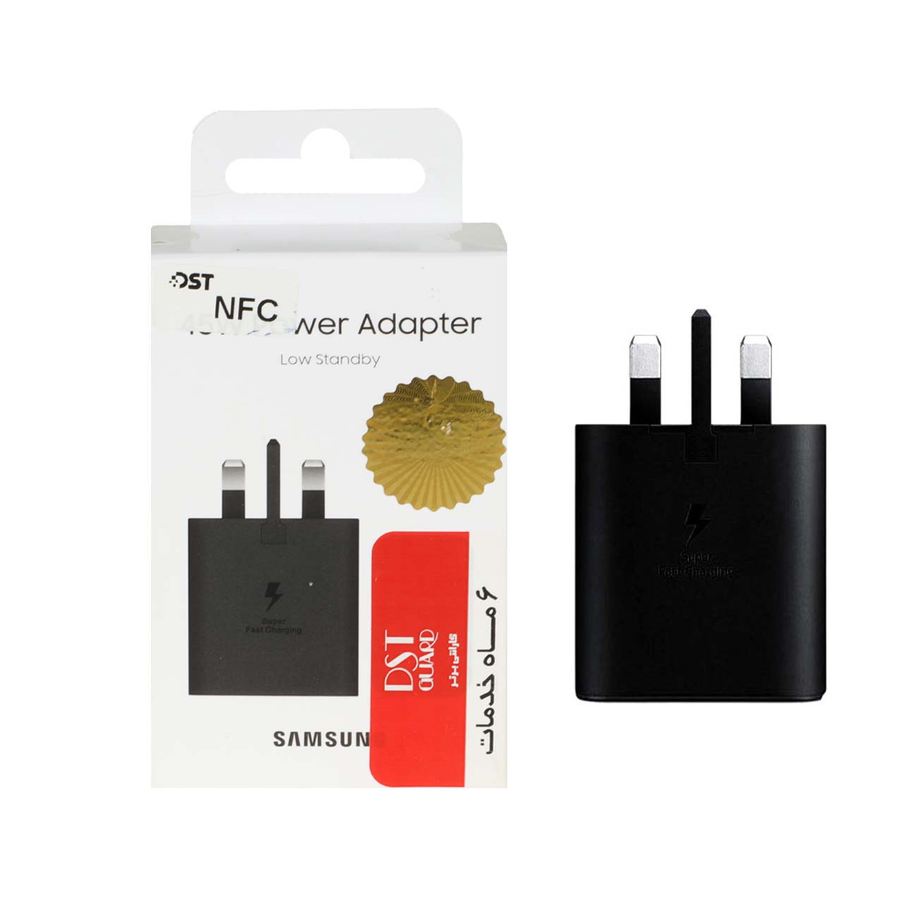 شارژر دیواری فست و PD تک پورت Samsung مدل EP-T4511 45W - مشکی - Low Standby مجهز به فناوری NFC (گارانتی شش ماهه DST)