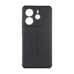 قاب چرمی Text طرح دوخت محافظ لنزدار Xiaomi Redmi Note 14 4G - مشکی