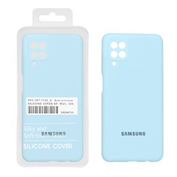 قاب سیلیکونی پاک کنی اورجینال Master Quality مدل Samsung Galaxy A12 / M12 / F12 - آبی آسمانی (پک دار)