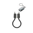 کابل شارژ فست 20 سانتی Nitu Type-C To Type-C و جاسوئیچی مدل NC376 60W - مشکی (گارانتی 18 ماه تعویض نیکان همراه)