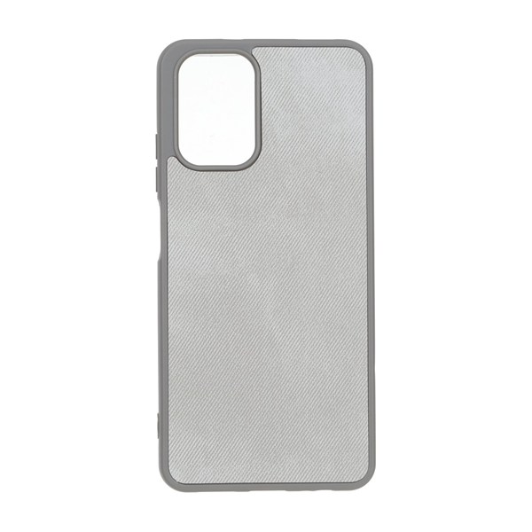 قاب جیر طرح پارچه ای Xiaomi Redmi Note 10 4G / Redmi Note 10S / Poco M5S - طوسی