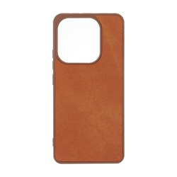 قاب جیر طرح پارچه ای Xiaomi Redmi Note 14 4G - عسلی