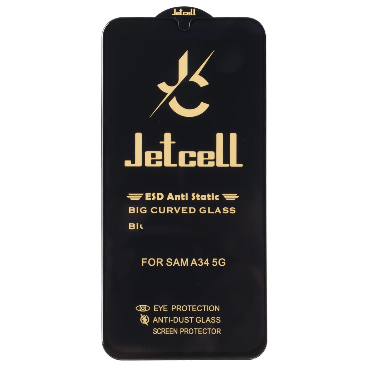 محافظ صفحه نمایش شیشه ای Full Cover ESD Anti Static - JET Cell مدل Samsung Galaxy A34