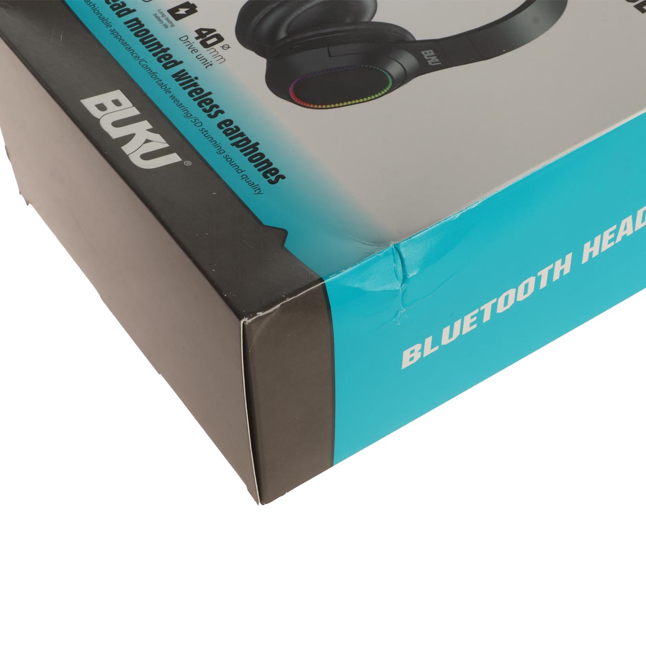 هدفون بی سیم BUKU مدل BE-013 - مشکی - MMS (پک ضعیف) (گارانتی شش ماهه YA)