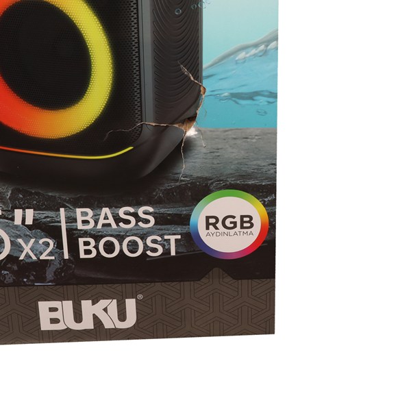 اسپیکر بی سیم BUKU مدل BS-084 - مشکی - MMS (گارانتی شش ماهه YA)(پک ضعیف)