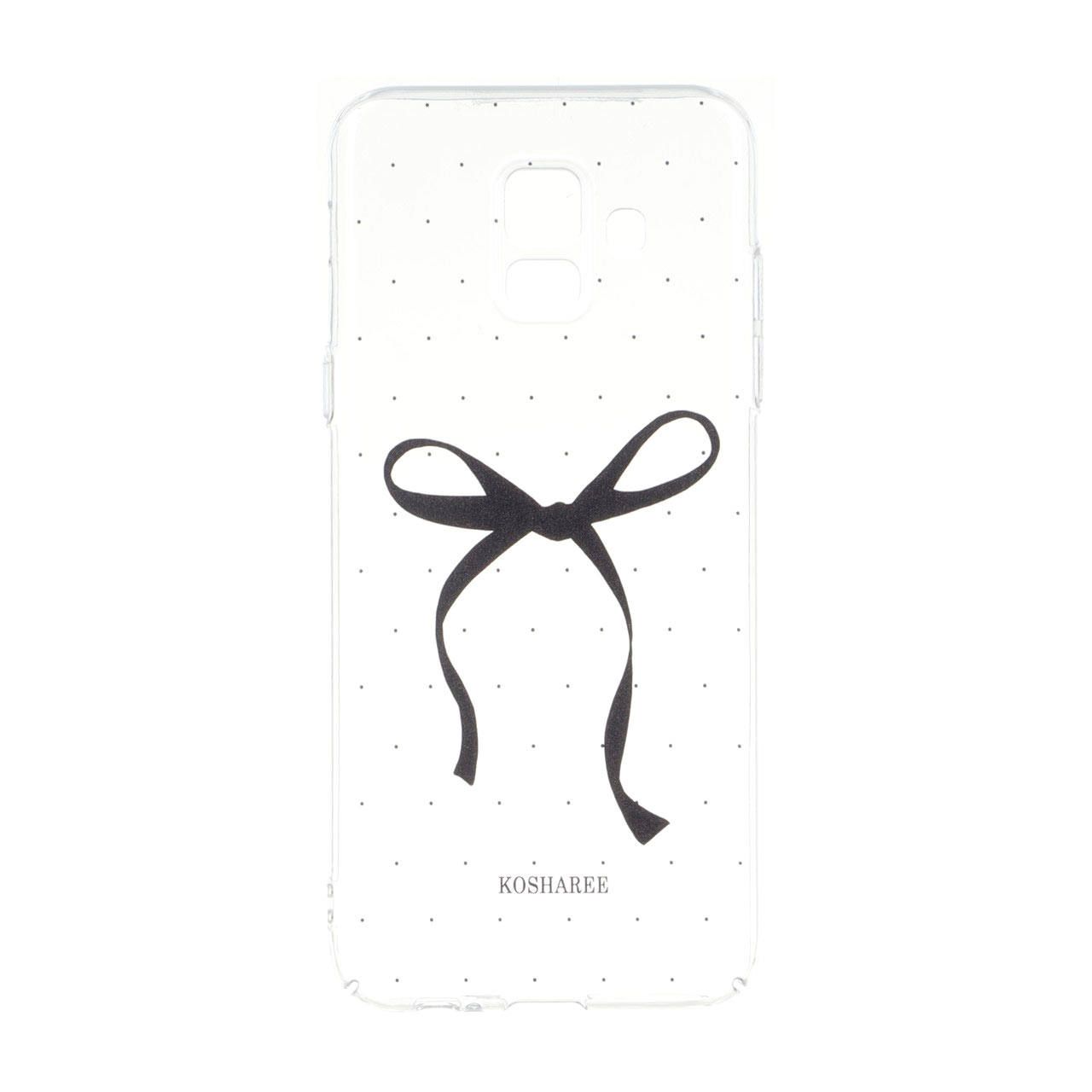 قاب پشت سخت شفاف طرح دار محافظ لنزدار Samsung Galaxy A6 - طرح 256