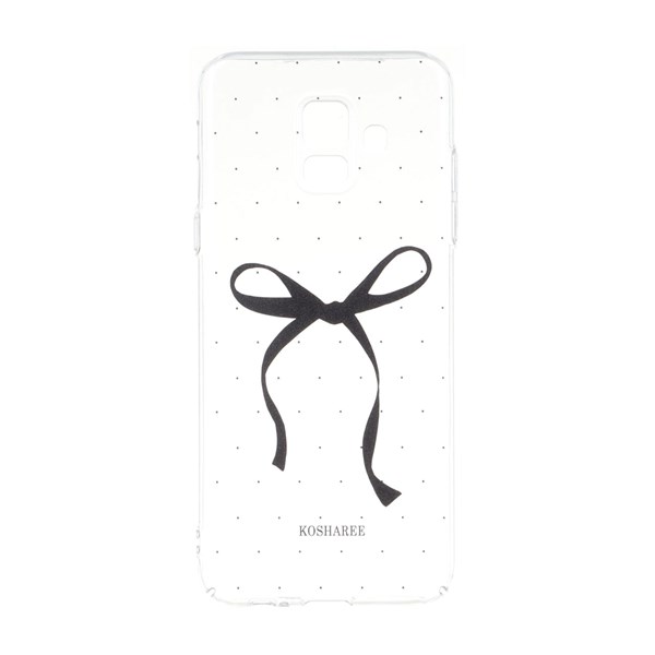 قاب پشت سخت شفاف طرح دار محافظ لنزدار Samsung Galaxy A6 - طرح 256
