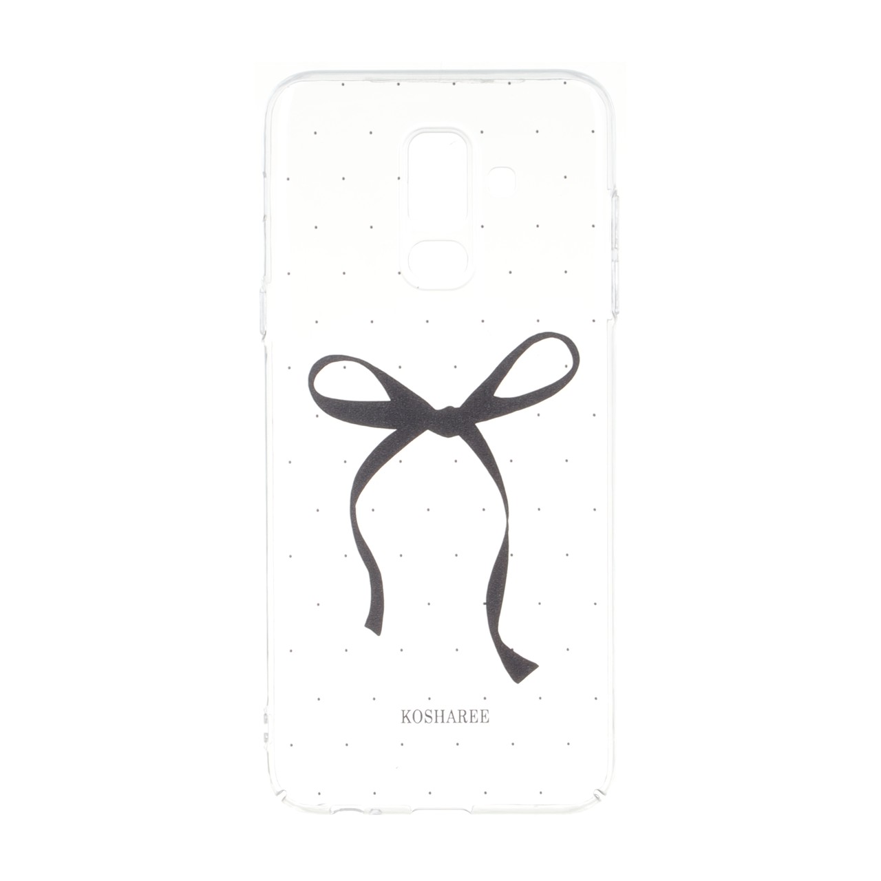 قاب پشت سخت شفاف طرح دار محافظ لنزدار Samsung Galaxy A6 Plus - طرح 391