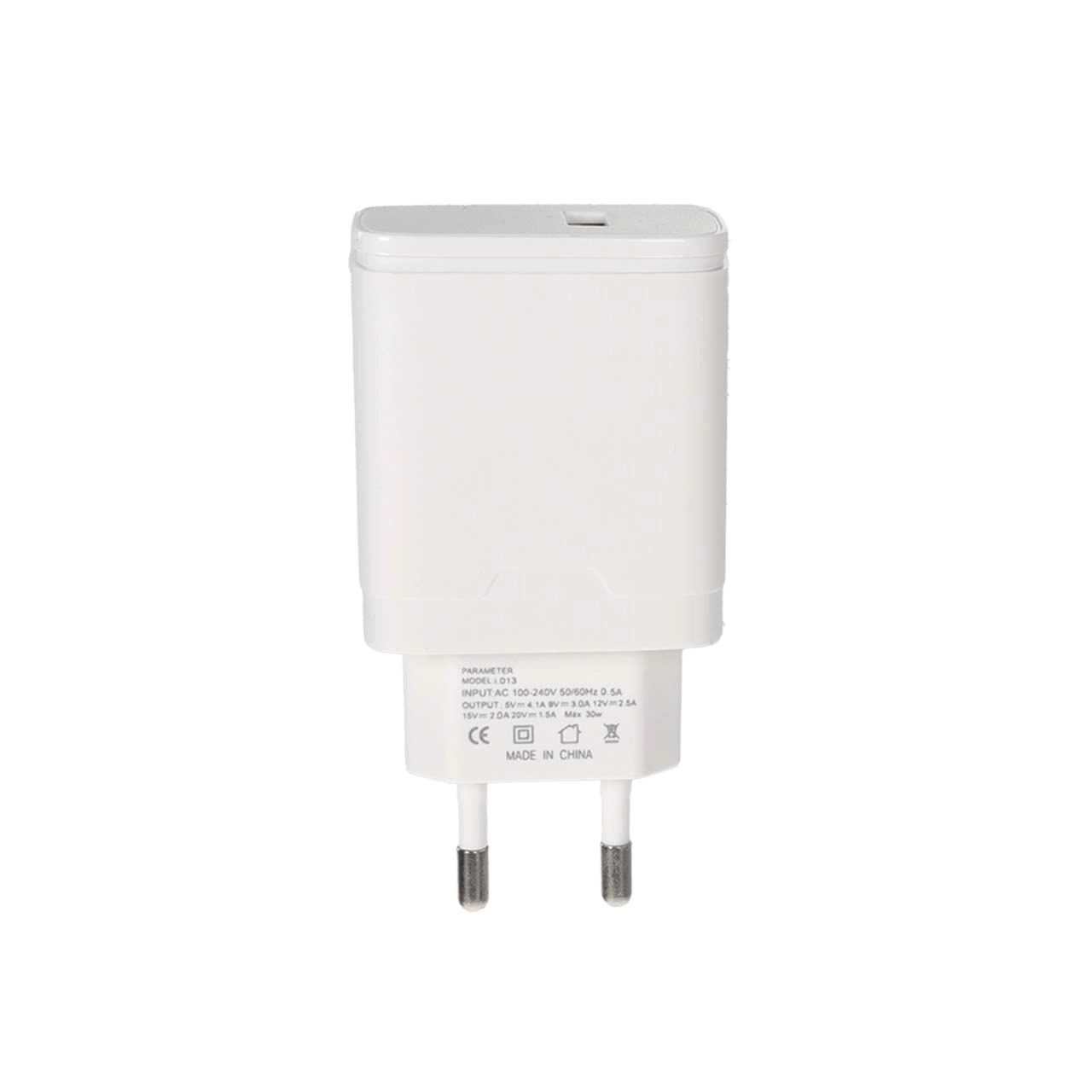 شارژر دیواری فست تک پورت ivy Wins مدل i-013 30W به همراه کابل شارژ Type-C - سفید