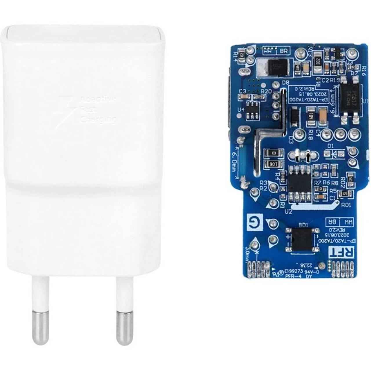 شارژر دیواری فست تک پورت Samsung مدل EP-TA200 S10 - سفید - ASP (گارانتی شش ماهه آروین)