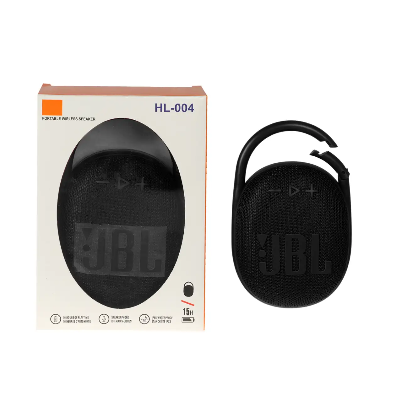 اسپیکر بی سیم JBL مدل HL-004 - مشکی - MMS (گارانتی شش ماهه YA)(پک ضعیف) (High Copy)