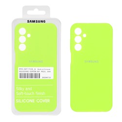 قاب سیلیکونی پاک کنی اورجینال درجه یک Samsung Galaxy A15 - سبز فسفری (پک دار)