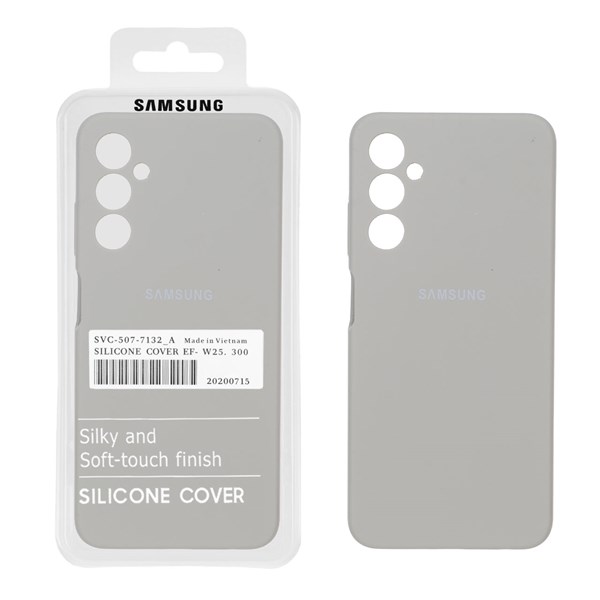 قاب سیلیکونی پاک کنی اورجینال درجه یک Samsung Galaxy A05s - طوسی (پک دار)