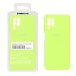 قاب سیلیکونی پاک کنی اورجینال درجه یک Samsung Galaxy A22 4G / M22 / M32 4G / F22 - سبز فسفری (پک دار)
